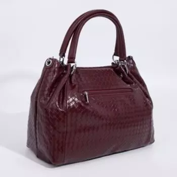 Сумка-мешок, отдел на молнии, наружный карман, длинный ремень, цвет бордовый