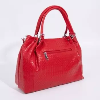 Сумка-мешок, отдел на молнии, наружный карман, длинный ремень, цвет красный