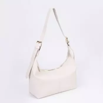 Сумка - мешок женская на молнии, 301219 см, белая