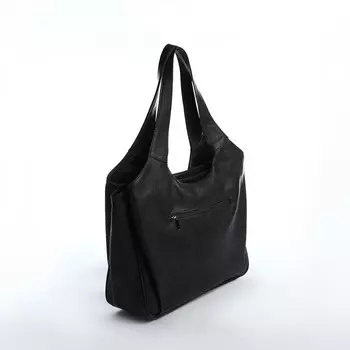 Сумка-мешок "Саломея" на молнии, цвет тёмно-серый