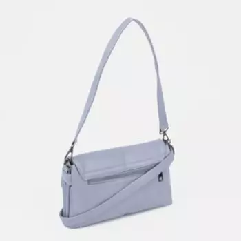 Сумка-мессенджер на молнии, наружный карман, цвет голубой