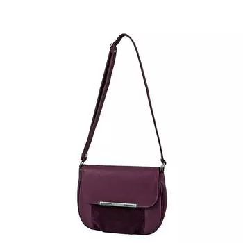 Сумка мессенджер иск.кожа, отдел на клапане, цвет фиолетовый 27х11х20см