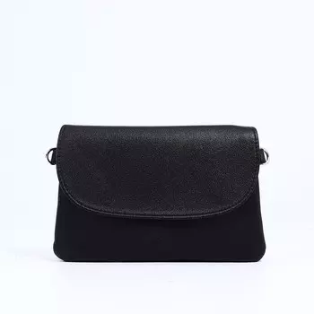 Сумка-мессенджер L-Craft на молнии, наружный карман, цвет чёрный