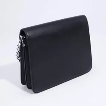 Сумка женская мессенджер на магните, 24916 см, чёрная