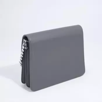 Сумка женская мессенджер на магните, 24916 см, серая