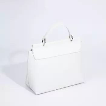 Сумка женская TEXTURA, мессенджер, средний размер, цвет белый