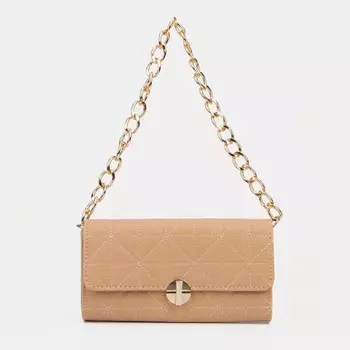 Сумка-мессенджер на клапане, цвет бежевый