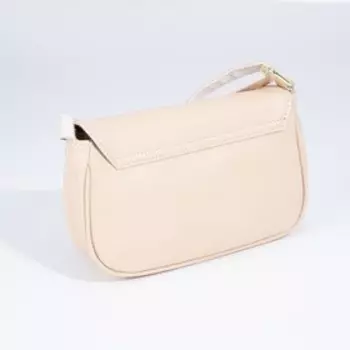 Сумка-мессенджер на клапане, цвет бежевый
