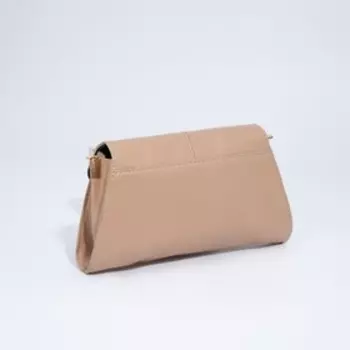 Сумка женская на клапане, цвет бежевый