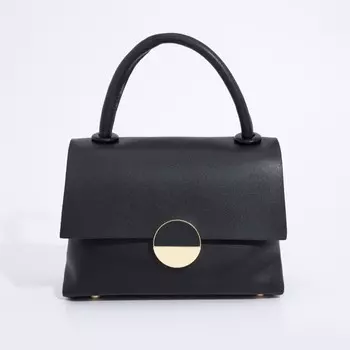 Сумка женская на клапане, цвет чёрный