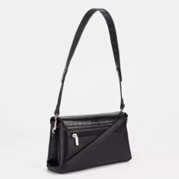 Сумка-мессенджер на клапане David Jones, цвет чёрный