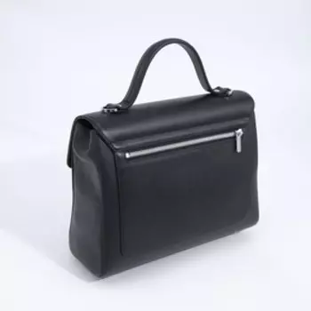 Сумка-мессенджер на клапане, цвет чёрный