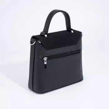 Сумка-мессенджер на клапане, цвет чёрный