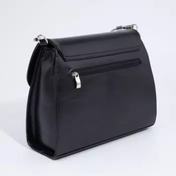 Сумка мессенджер Vita на клапане, цвет чёрный