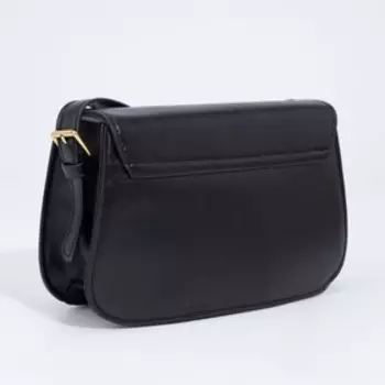 Сумка-мессенджер на клапане, цвет чёрный