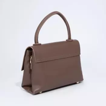 Сумка женская на клапане, цвет коричневый