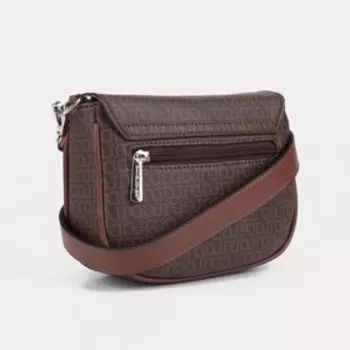 Сумка-мессенджер на клапане David Jones, цвет коричневый