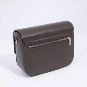 Сумка-мессенджер на клапане, цвет коричневый