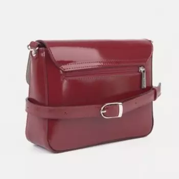 Сумка женская мессенджер на клапане, 21716 см, красная