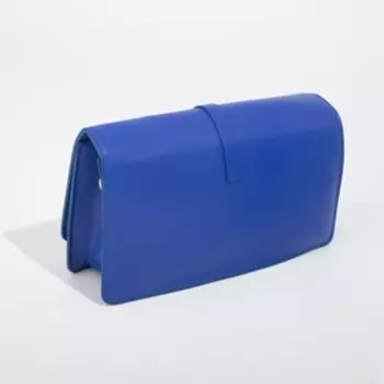 Сумка-мессенджер на клапане, цвет синий