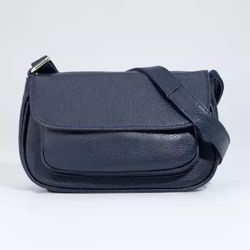 Сумка-мессенджер на клапане, цвет синий