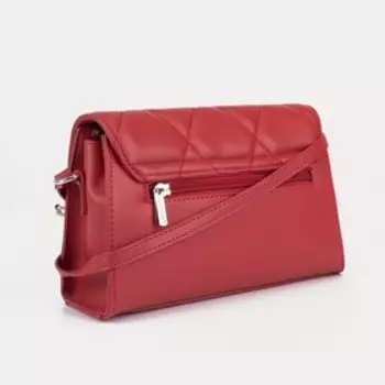 Сумка-мессенджер на застёжке, цвет красный
