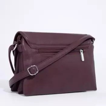 Сумка-мессенджер на магнитах, цвет бордовый
