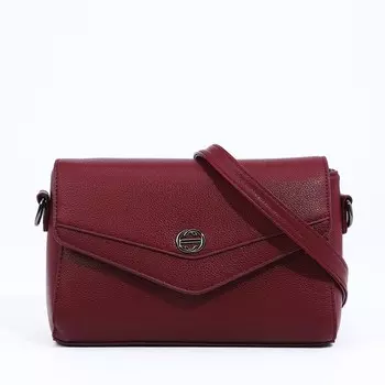 Сумка женская мессенджер на магните, 241015 см, бордовая