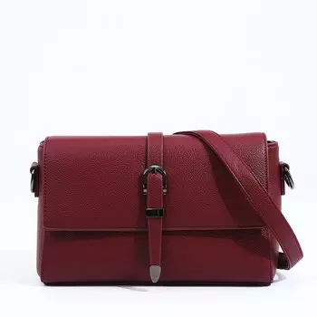 Сумка женская мессенджер на магнитах, 241015 см, бордовая