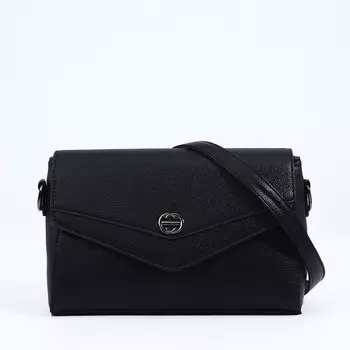 Сумка женская мессенджер на магните, 241015 см, чёрная