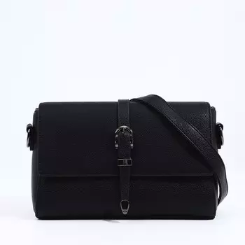 Сумка женская мессенджер на магнитах, 241015 см, чёрная