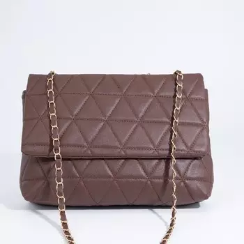 Сумка-мессенджер на магните, цвет коричневый