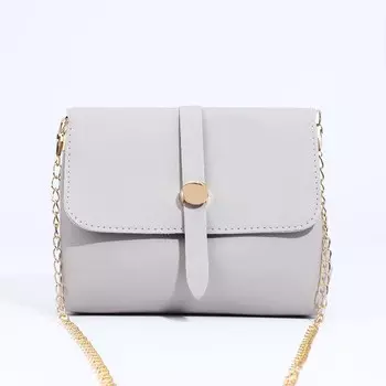 Сумка женская на магните, цвет серый