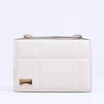 Сумка женская мессенджер на магнитах, 19513 см, молочная