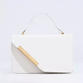 Сумка женская мессенджер на магнитах, 197.511.5 см, белая