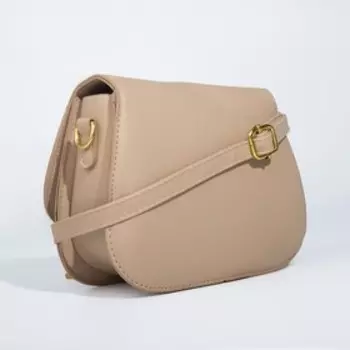 Сумка-мессенджер на молнии, цвет бежевый