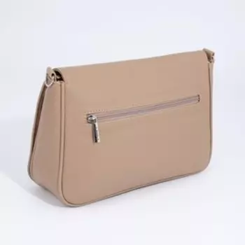 Сумка-мессенджер на молнии, цвет бежевый