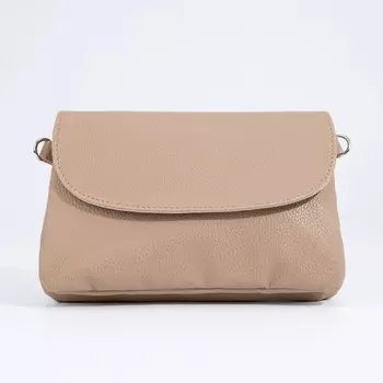 Сумка-мессенджер на молнии, цвет бежевый