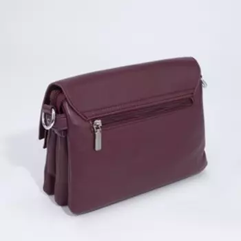 Сумка-мессенджер на молнии, цвет бордовый
