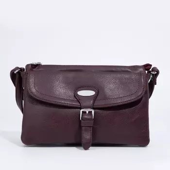Сумка-мессенджер на молнии, цвет бордовый