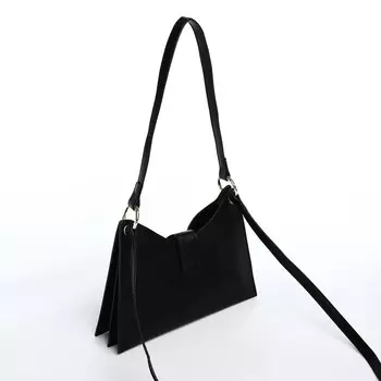 Сумка женская мессенджер на магните, 24213 см, чёрная