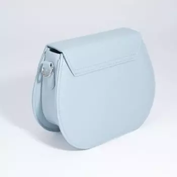 Сумка-мессенджер на молнии, цвет голубой