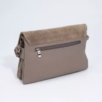 Сумка-мессенджер на молнии, цвет коричневый