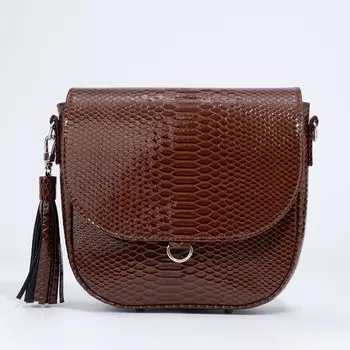 Сумка женская мессенджер TEXTURA на магните, 17819 см, коричневая