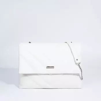 Сумка женская TEXTURA, мессенджер, средний размер, цвет белый