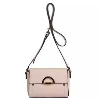 Сумка мессенджер, отдел на клапане, цвет бежевый 15х20х5см