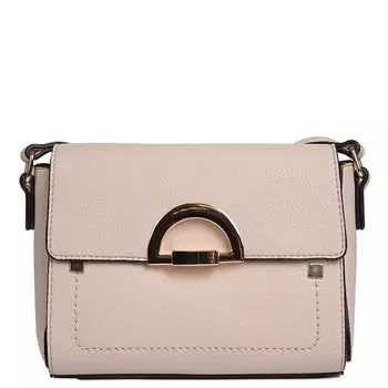 Сумка мессенджер, отдел на клапане, цвет бежевый 15х20х5см