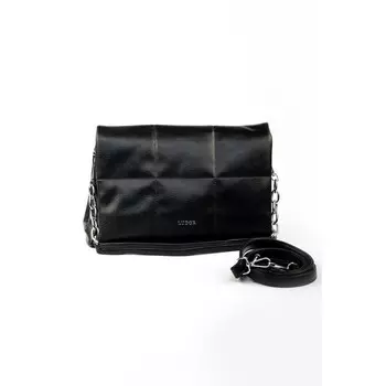 Сумка мессенджер, отдел на клапане, цвет черный 35х13х22см