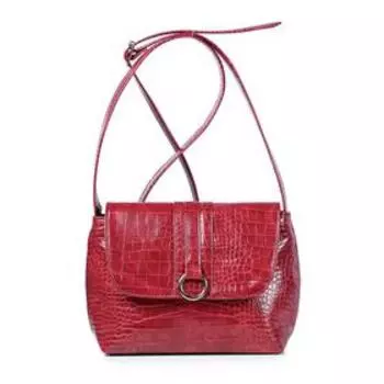 Сумка мессенджер, отдел на клапане, цвет красный 28х18,5х9,5см