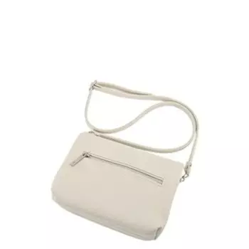 Сумка мессенджер, отдел на клапане, цвет молочный 16,5х20х8см